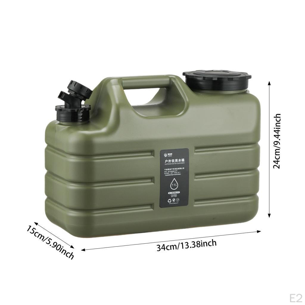 Camping Water Container with Faucet Outdoor Jug Portable Carrier Food Grade PE Material Easy