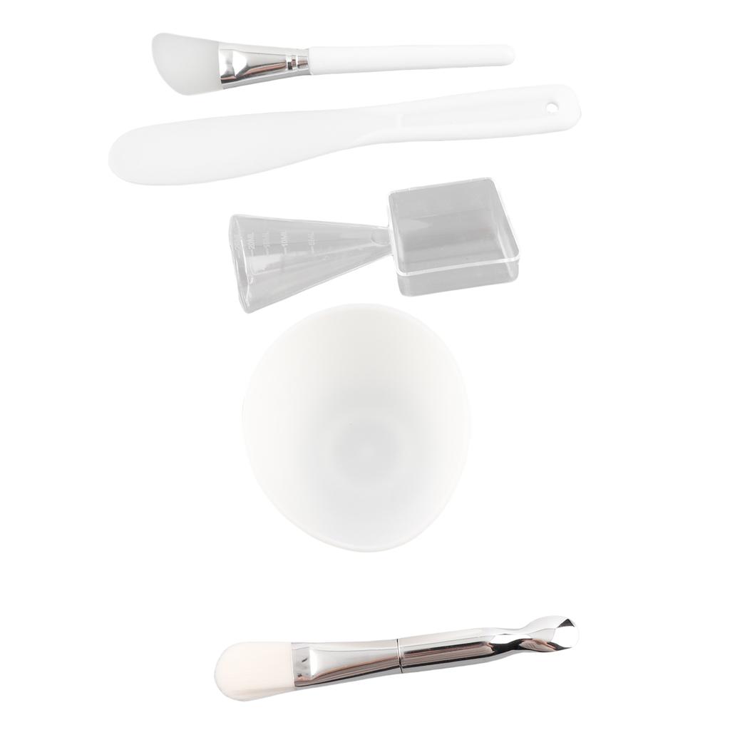 DIY Facial Mask Tool Silicone Brush Soft Brush Mixing Bowl Spatula Measuring Cup Set