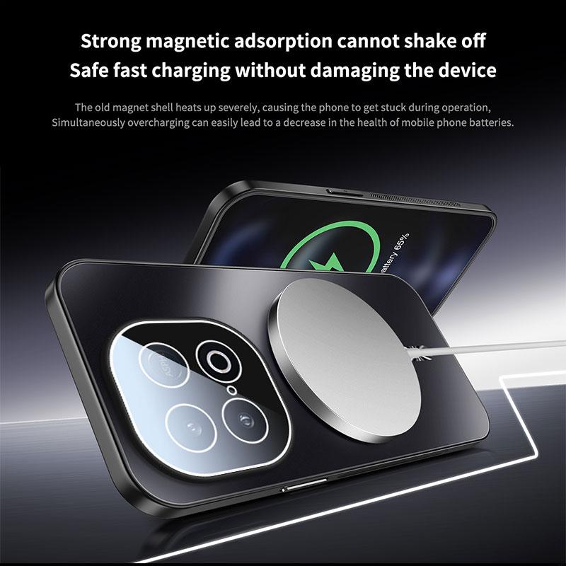 Magnetic Wireless Charging Shockproof Case For VIVO iQOO Z10 Turbo Pro Plus Neo10 Global Lens Film Protection Frosted Back Cover