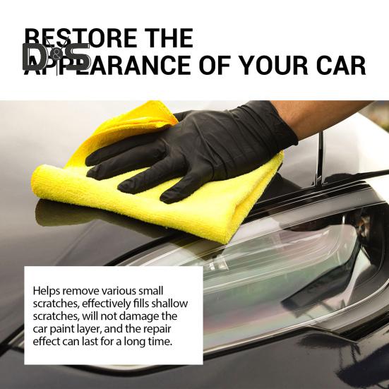 Crema reparadora de rayones para autos de 100 ml con esponja, removedor de rayones profundos para vehículos, pasta reparadora de rayones para pintura de carrocería, cera para pulir, herramientas para el cuidado del auto