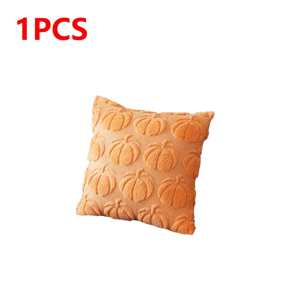 

1-3 шт. Осенние наволочки Осенний Оранжевый Тыква Наволочки Мягкий Плюшевый Искусственный Мех Шерсть Чехол для Подушки Дивана Декор на Хэллоуин