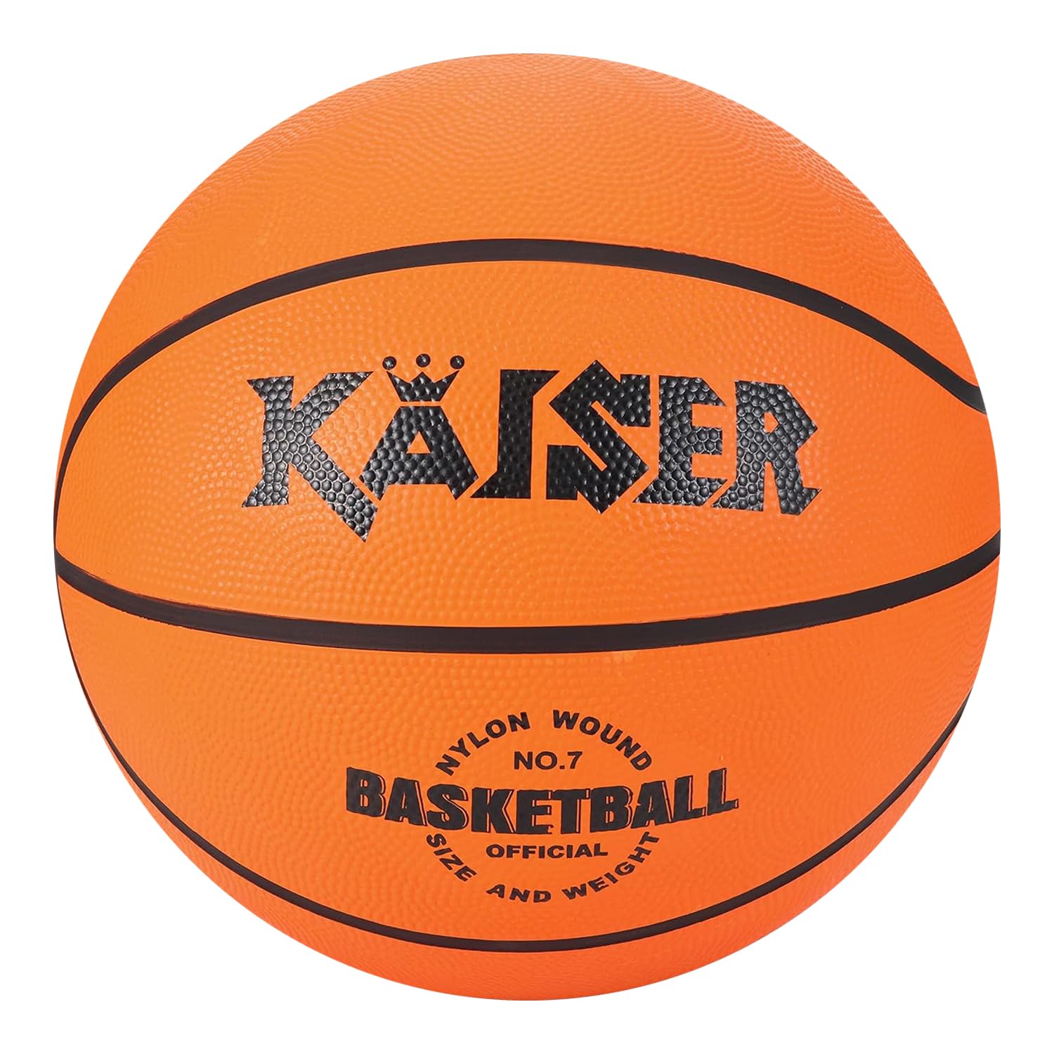 

KAISER Campus Size 7 for High School and Adult and Family Sports Basketball, (KW-483), Boys, Practice, Leisure, оранжевый