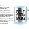 400ml Coffee Cup with Button Multifunctional Stainless Steel Automatic Stirring Coffee Mug Cafe