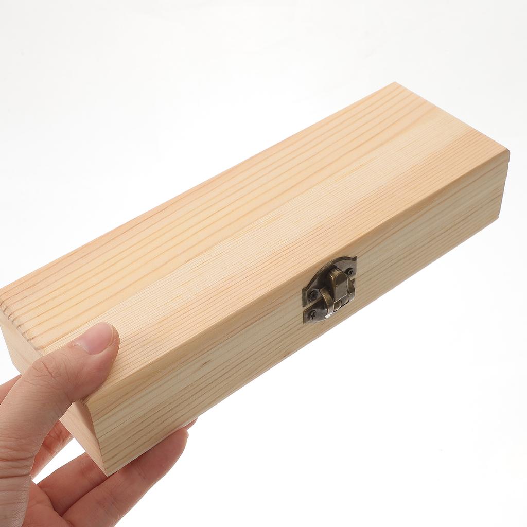 Large Capacity Wood Pencil Case Boxes Durable Kids Storage Daily Pen Supply Students Desk ganizers Pencil Wooden Mold School