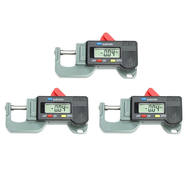 

ABUL-3X Portable Precise Digital Thickness Gauge Meter Metal Tester Micrometer 0 To 12.7Mm
