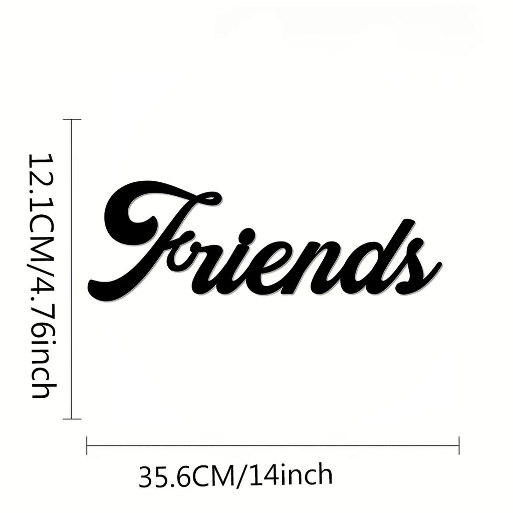 1ks Amis Love Wall Art – kovová nástěnná dekorace, Iron Art Silhouette, Home Accent a Artwork pro stylové interiéry