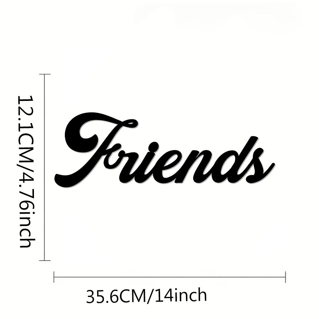 

1 шт. Amis Love Wall Art - металлический настенный декор, силуэт из железа, домашний акцент и произведение искусства для стильных интерьеров чёрный