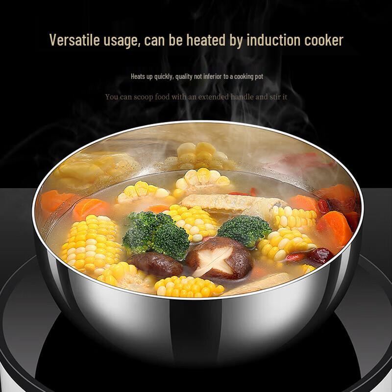 COKRSUPE 316L Stainless Steel 5-Piece Kitchen Bowl Set