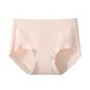 Women's High-Waisted Seamless Abdominal Control Plus-Size Triangle Shorts Full Cotton Crotch Combed Cotton Ideal for Summer