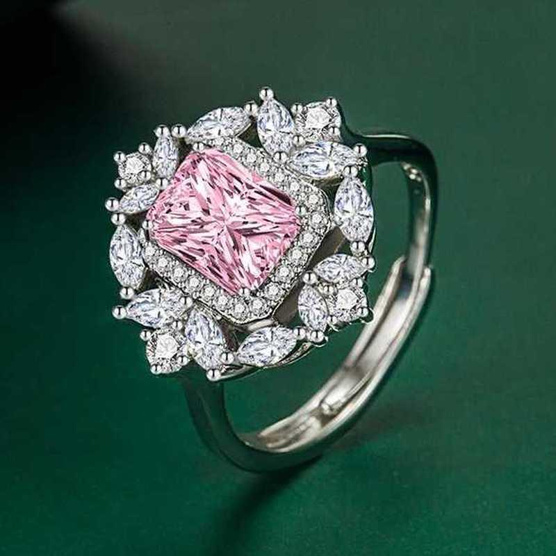 Sace Gems Klassischer Kupferlegierungs-Zirkonring für Damen, Schmuck, Hochzeit, Versprechen, Party, Geschenk