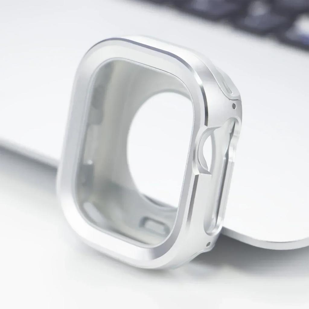 Metal Cover for Apple Watch Ultra Case 49mm 45mm 41mm 44mm 40mm Bumper Frame Shell Protector for iWatch Series SE 8 Ultra 7 6 5