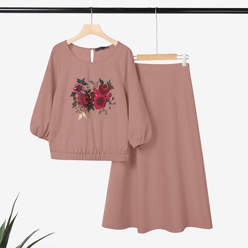 ZANZEA Women Long Sleeve Floral Blouse and Pants Casual Two Piece Suit Sets