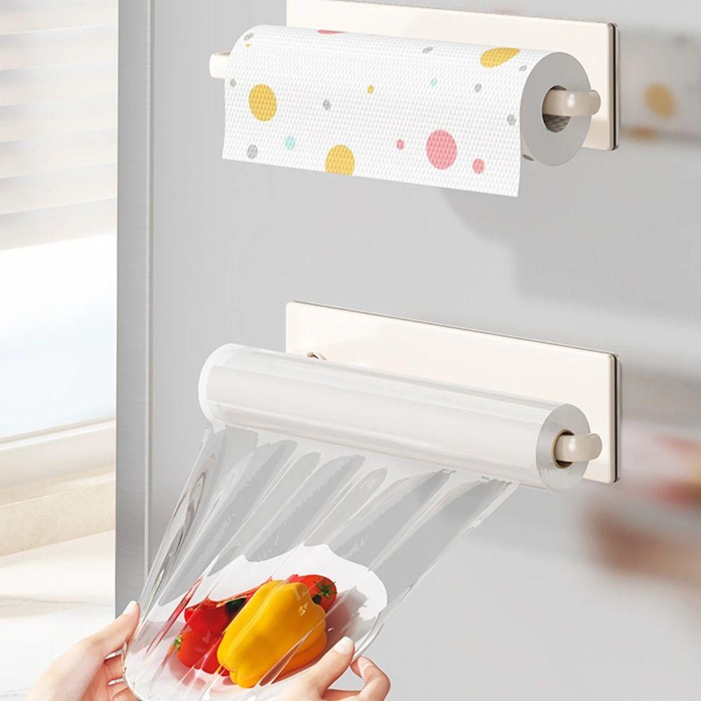 Wall-mounted Magnetic Tissue Holder Non Drilling Kitchen Towel Holder  Kitchen