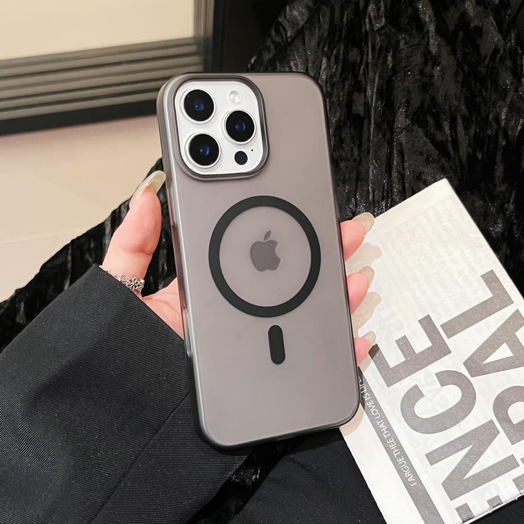 New Simple Magnetic Suction for Apple 16 Promax Mobile Phone Case for IPhone 15 Ice Mist Skin-friendly Feel PC Hard Case