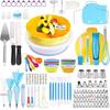 ZISIZ 296-Piece Cake Decorating Kit with Turntable