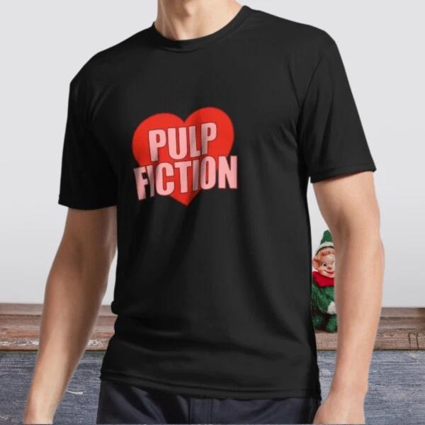 New Shirt Pulp Fiction Heart Active Logo T-Shirt Funny Size S to 5XL