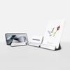Premium Aluminum Business Card StandHolder - Simple & Modern Design Fits Brochures & Menus Ideal for Offices, Reception Desks, Restaurants, and