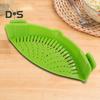Clip on Sink Strainer Pan Pasta Strainer Silicone Food Strainer Anti-Spill Drain Basket Universal Colander for Kitchen Restaurant Picnic