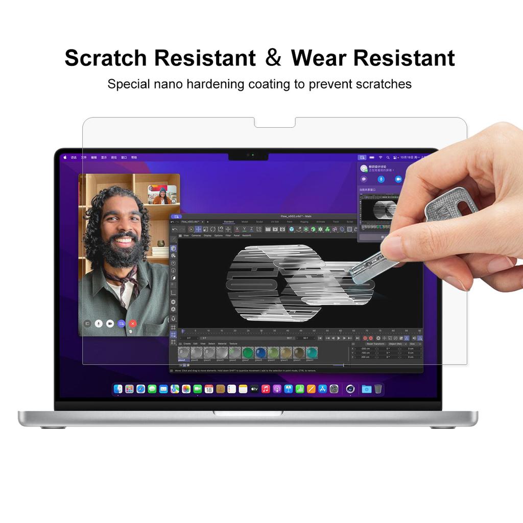 Hard PC Case for MacBook Pro 14 inch (2024) (2021) A2442/(2023) A2779 (EU Version) Laptop Cover with Kickstand