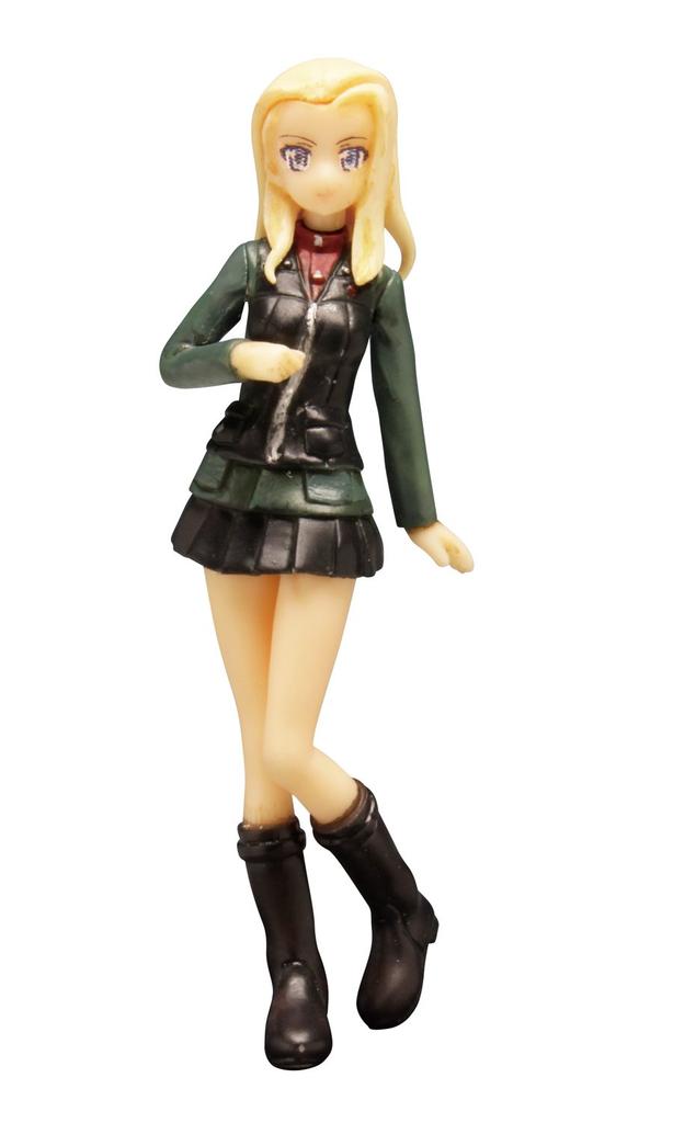 PLATZ Girls & Panzer the Movie Pravda High School Katyusha & Clara Figure Set, 1/35 Scale, Approximately 50mm Tall, Non-Foam Urethane, GPF-22