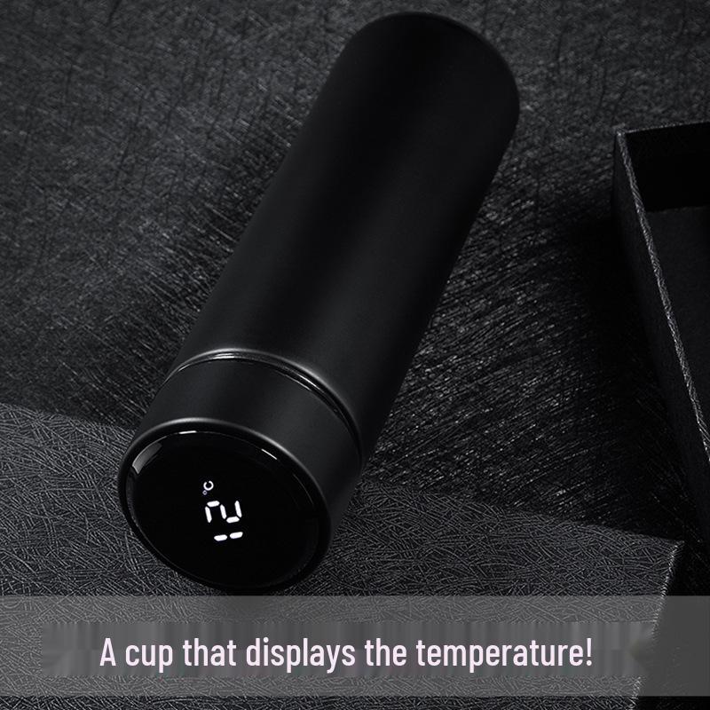 304 Stainless Steel Smart Temperature Display Insulated Water Cup with LED - Customizable Gift