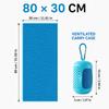 Cooling Towel With Silicone Carry Case 80x30cm Quick Dry Sports Towel With Carabiner For Gym Running Hiking Travel