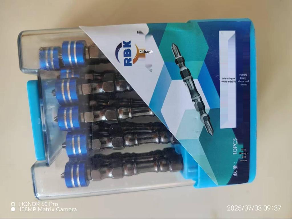 High-Precision Anti-slip Phillips Screwdriver Bits - Strong Magnetic Alloy Steel, High Hardness Concentric Shaft.