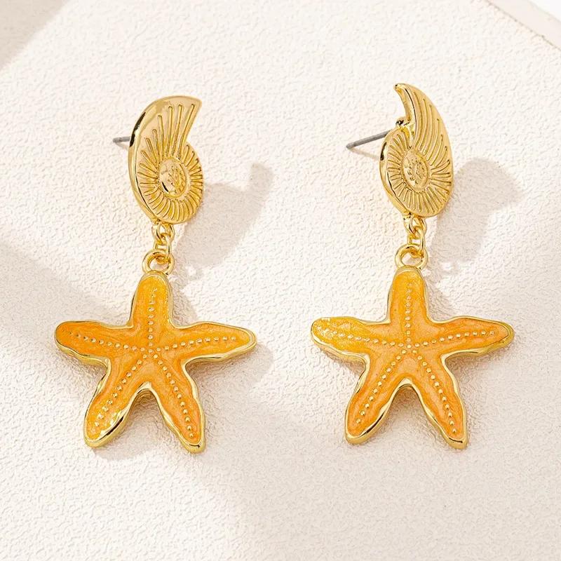 

Summer Beach Ocean Casual Style Personalized Creativity Red Color Lobster Shape Earrings Women s Fashion Holiday Zircon Gifts Red