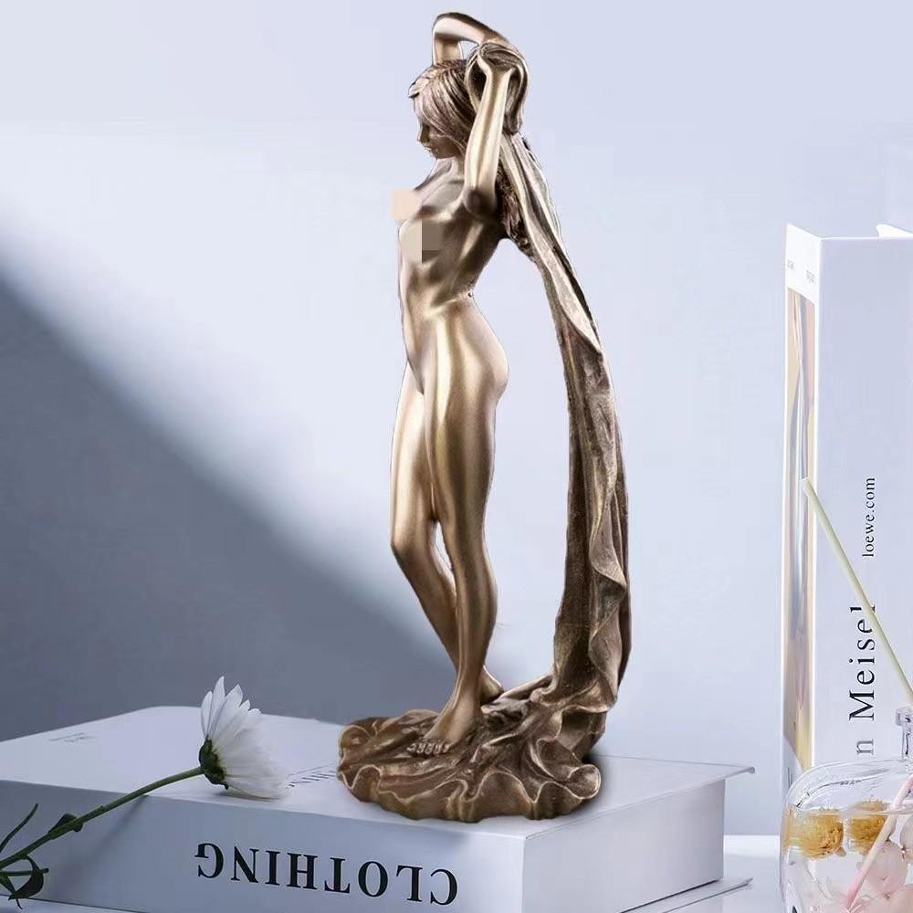 Exquisite Resin Goddess Figurine Modern Home Decor Sculptural Accent For Living Desk Room