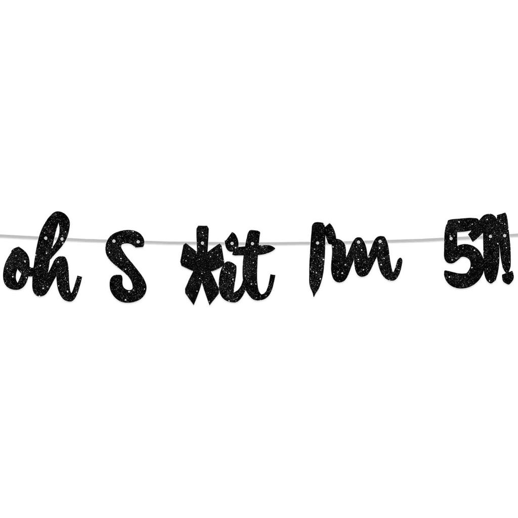 Oh I’m 30! Banner Backdrop Glitter Black Hallo Thirty Cheers to 30 Years Old Theme Decor for Man Woman Happy 30th Birthday Party Photo Studio Prop