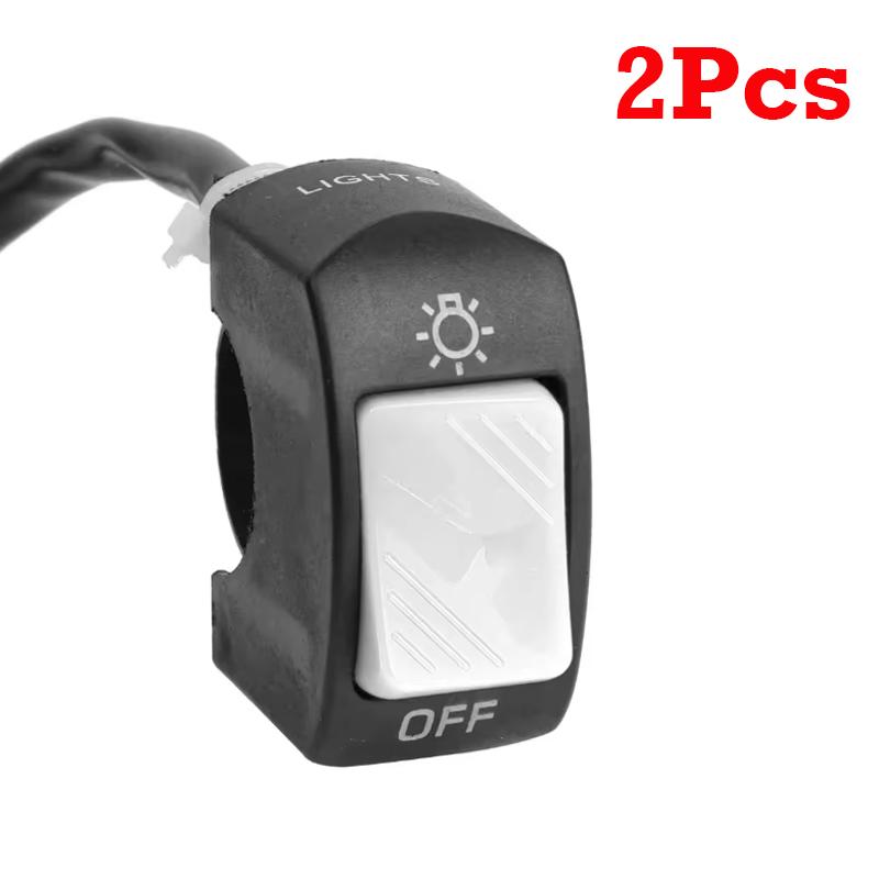 1/2Pcs Motorcycle Switch ON/OFF Button Universal Moto Scooter Second-line Headlight Handlebar Switch Modification Accessories