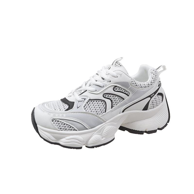 Slope Heel Platform Versatile Dad Shoes Summer New Mesh Breathable Sports and Leisure Shoes