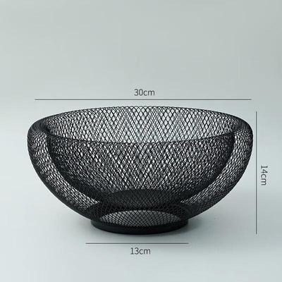 Modern Nordic Iron Art Double-Layer Fruit Basket