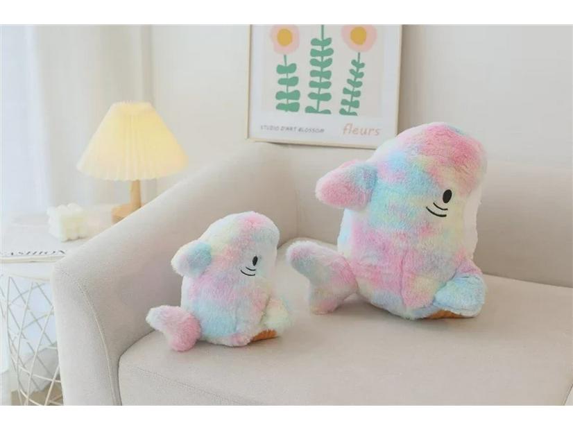 Adorable Shark-to-Cat Plush Toy: A Cute & Funny Sofa Pillow Decoration Doll