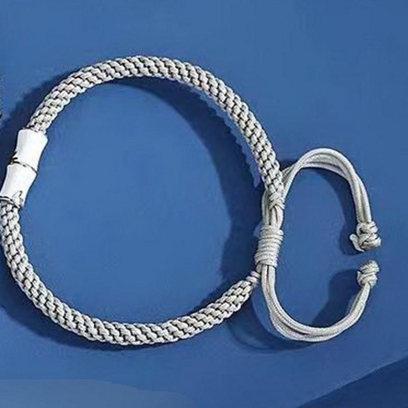 Elegant Bamboo Texture Couple Bracelets Syulish Birthday Gift Suitable for Romance Occasions and Daily Use