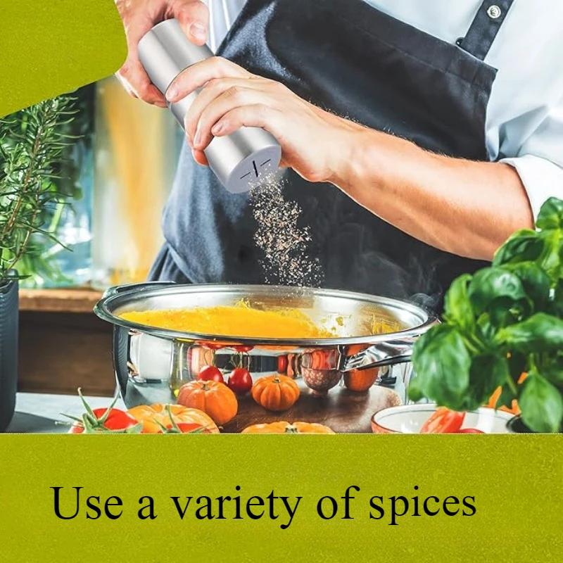 Stainless Steel Manual Pepper Grinder Sea Salt Spice Coffee Grinder Home Grainer Pepper Mill for Picnic BBQ Kitchen Utensils