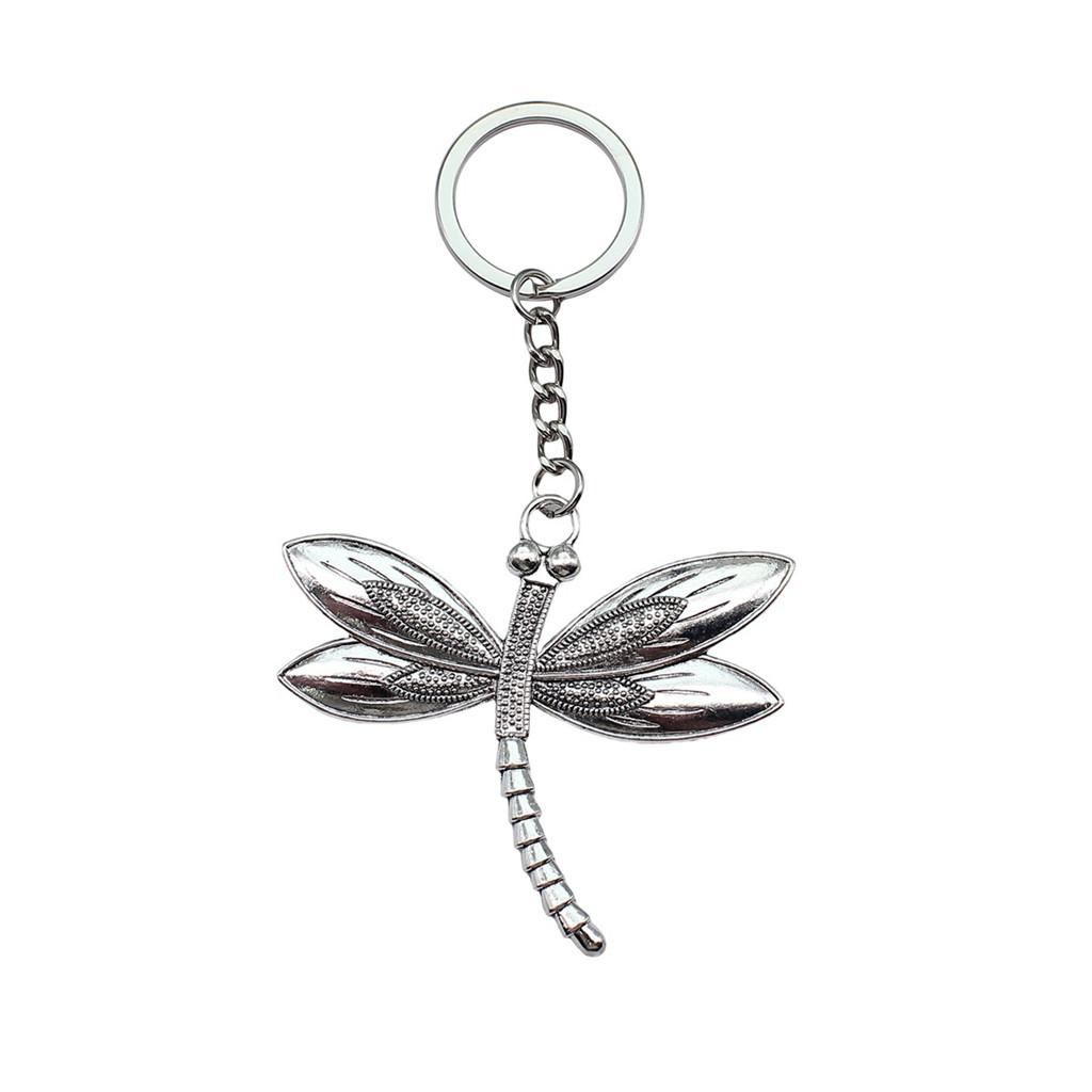 Breloc cu Charm Libelulă și Albină Pandantive Fluture Inel pentru Chei Inel de 28mm
