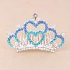 Korean-Style Rhinestone Kids' Crown Hair Comb - Cute Tiara Hair Clip for Girls, Sparkly Headpiece Perfect for Dance Performances