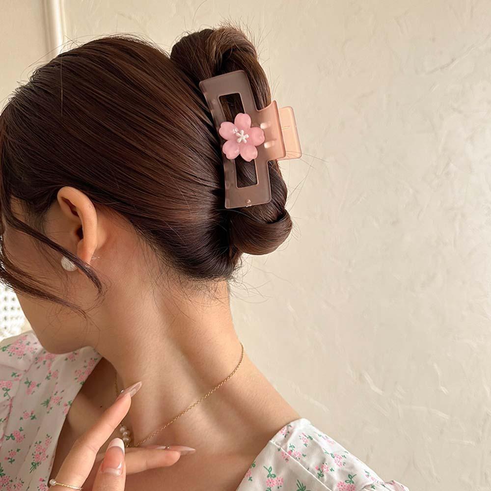 Sakura Sakura Hairpin Cherry Blossom Sweet Barrettes Lovely Flower Hair Claw Gift