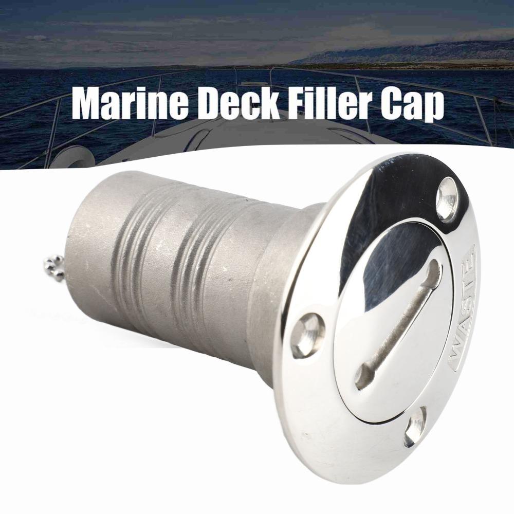 316 Stainless Steel Fuel Tank Filler Lockable Deck Filler Marine Deck Fill  Deck Installation