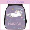 Large Capacity Unicorn Backpack For Kids Lightweight School Bag In Oxford Fabric