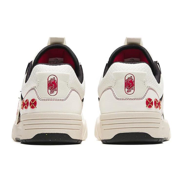 Anta Aojie Good Things Happen Fabric Synthetic Leather Comfortable Casual Non-Slip Shock Absorbing Wear-Resistant Low-Top Skate Shoes 122418040-7