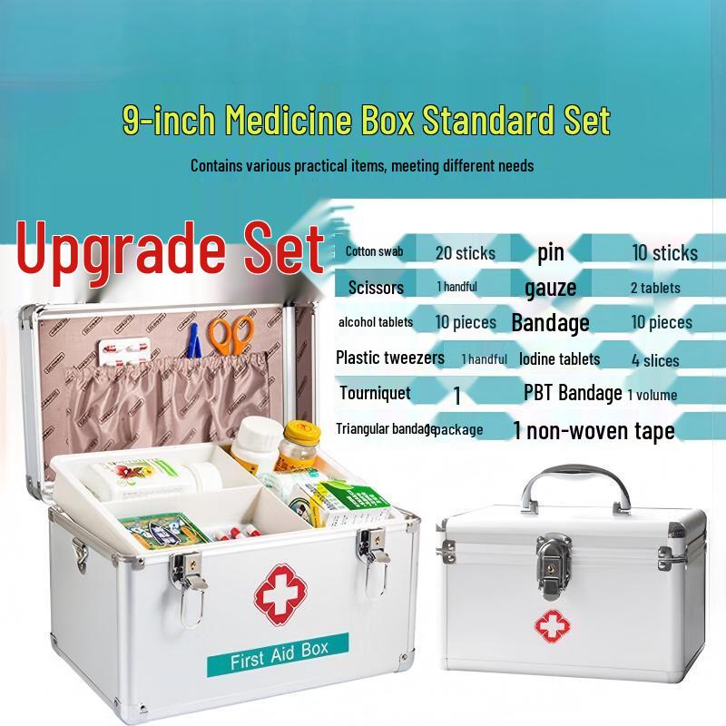Jinlongxing Aluminum Alloy First Aid Kit 9-inch