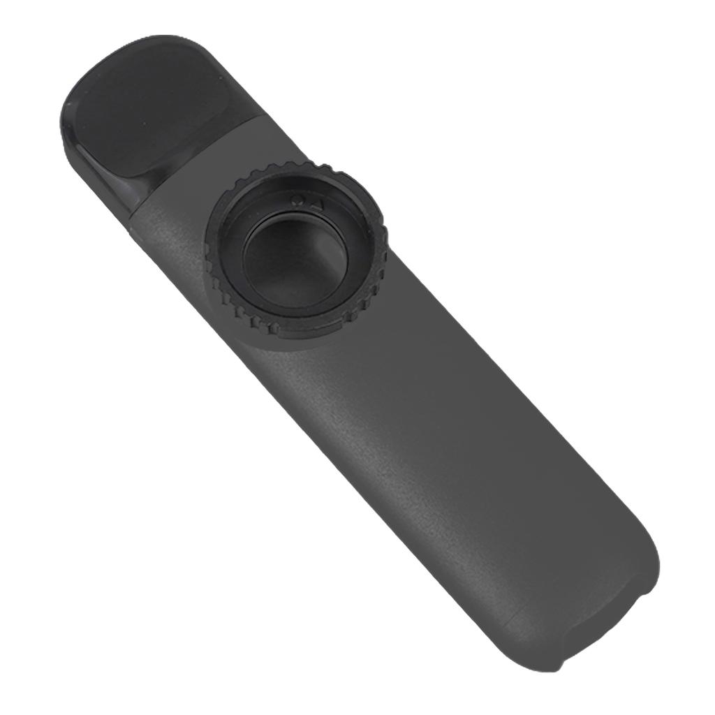 Kazoo Flute ABS Flute Musical Wind Instrument with Diaphragm for Playing Performance Black