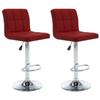 VidaXL Set of 2 Bar Stools, Pub Chair, Bistro Seat, Furniture for Dining Room Kitchen Living Room Home Interior, 323639