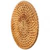 1 Stück Vintage Rattan Untersetzer Handgefertigt Gewebt Getränkematte Platzset Mit Korb UK