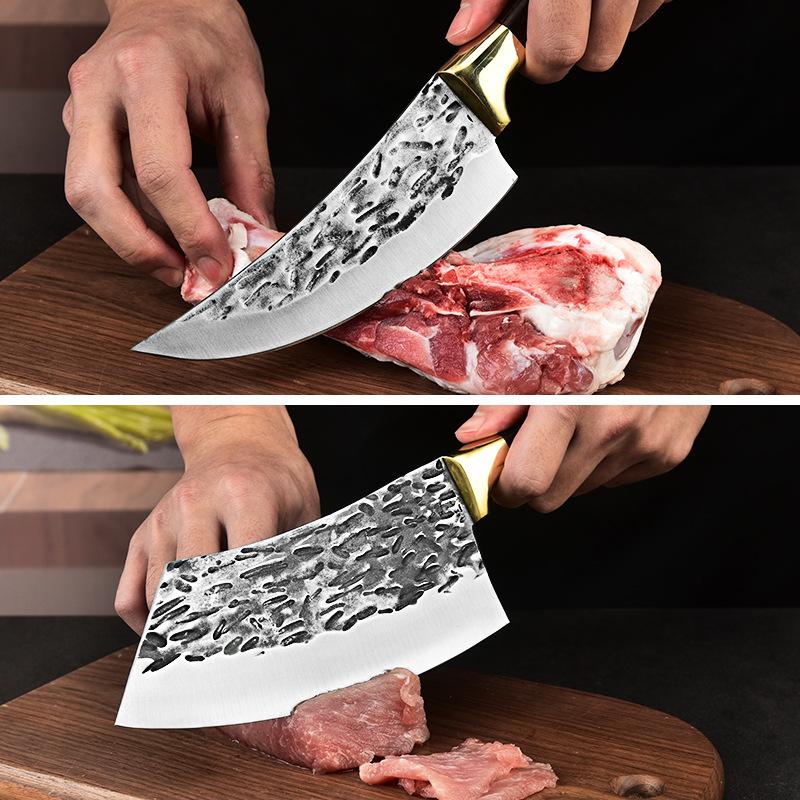 Cuțit de bucătărie lucrat manual Cuțit de bucătar din oțel inoxidabil Cuțit de filet Cuțit de carne Cuțit de gătit dezosat