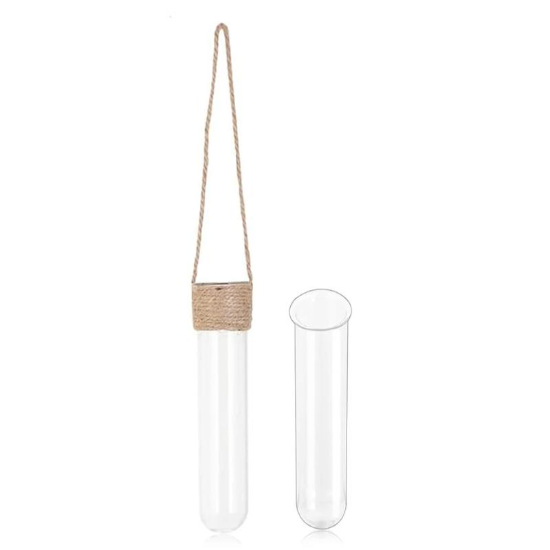 9pcs Wall Hanging Glass Planter Wall Mounted Decorative Flower Vase Set Small Wall Vase Window Decoration