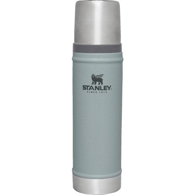 STANLEY Classic Vacuum Bottle Hammertone Sky Gray Water Bottle Stainless Steel Bottle Recycled Stainless Steel Water Bottle Outdoor Gift Dishwasher