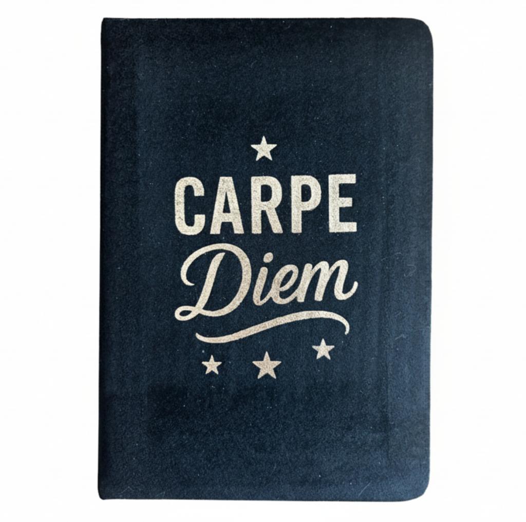 Black Velvet Notebook – 80 pages – Carpe Diem